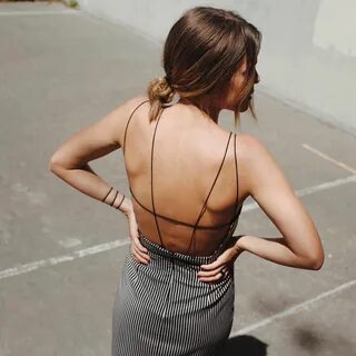 How to secure boobs with backless dress