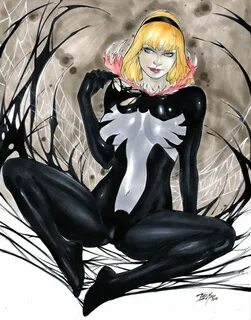 Gwen Stacy Venom artwork by Iago Maia. Gwen stacy, Spider gw