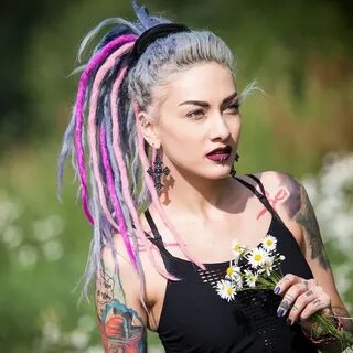 Lena Scissorhands Metal girl, Dreads girl, Tattoed women