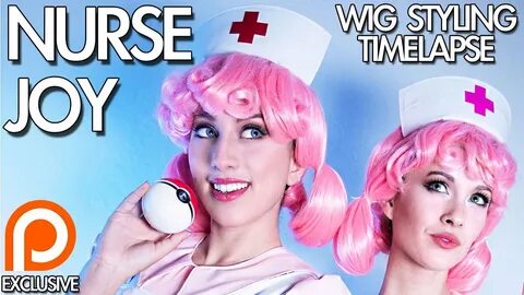 Nurse Joy Wig Styling Timelapse - YouTube