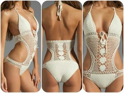 Crochet swimsuit https://www.facebook.com/Crochetfit Trajes 