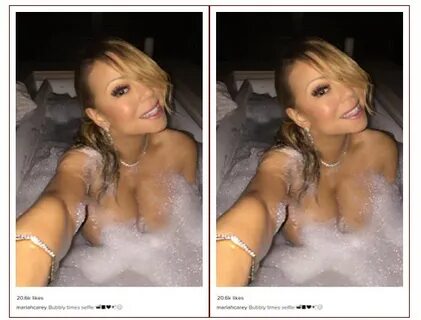 Mariah Carey Shares Sexy Photos Of Her Body Covered With Jus