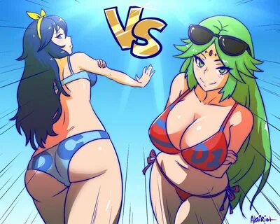 “Time to settle this battle, butts or boobs?” 