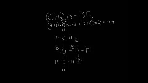 Co Lewis Structure - Lewis Structure (CH3)2O-BF3 - YouTube N