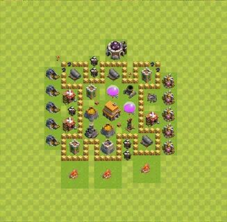 Trophy (Defense) Base TH5 - Clash of Clans - Town Hall Level