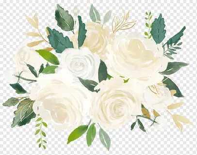 White roses with leaves, Wedding invitation Paper Save the d