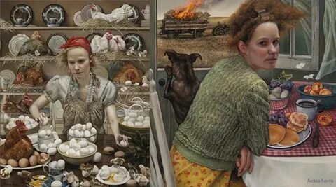 Магия сельской повседневности на картинах американской художницы Андреа Ков