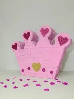 Pink Crown pinata, Ready to ship pink crown, Princess Party 