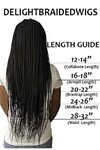 Ready to ship Knotless Box Braids Wig Mary color 27 HD Lace 