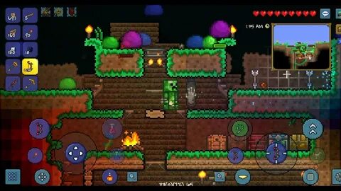 Mobile Terraria Ep. 10 Insane mining & The Slime Rain - YouT