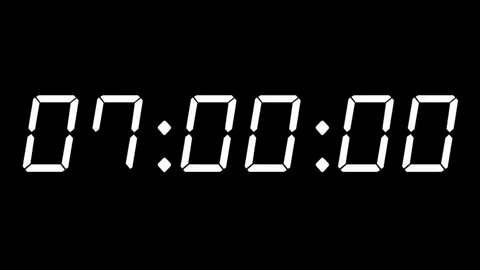 7 HOURS - TIMER AND ALARM - 1080p - DARK SCREEN - COUNTDOWN