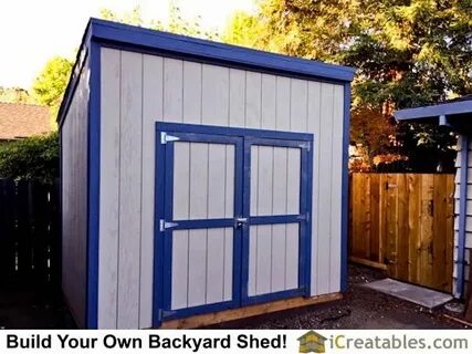 Completed 8x10 lean to backyard shed! by iCreatables.com gar