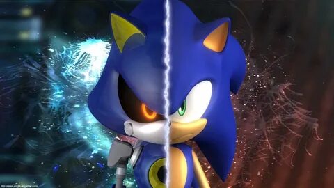 Создать комикс мем "metal sonic art epic, Соник, metal sonic