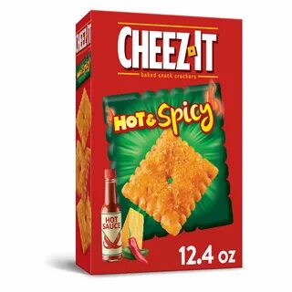 Cheez-It Cheese Crackers, Baked Snack Crackers, Hot and Spic