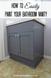 How To Paint Your Bathroom Vanity (The Easy Way!) Painted va
