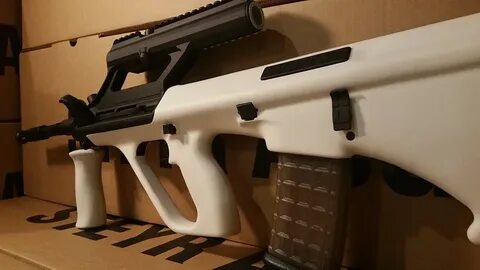 ARMSLIST - For Sale: Steyr Arms White AUG with 3.0x Scope Bu