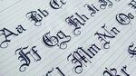 How to Gothic Calligraphy Capital and Small Letters From A t
