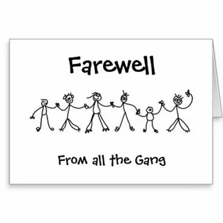 Kid Chain Farewell Greeting Cards Zazzle free image download