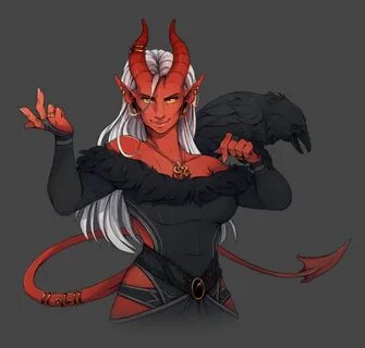 Tiefling D&D Character Dump Character art, Fantasy character