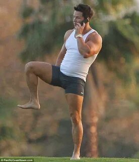 Marky Mark's still got it! Wahlberg shows off his physique i