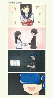 Valentines romance (@paxiti) (With images) Anime funny, Anim