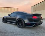 Widebody Ford Mustang on Classic 300 in Satin Black Mustang 