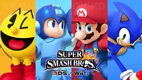 Super Smash Bros 3DS - Sonic x Mario x Mega Man x Pac-Man - 