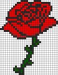 Rose Kandi Pattern Pixel art pattern, Pixel art, Pixel art t