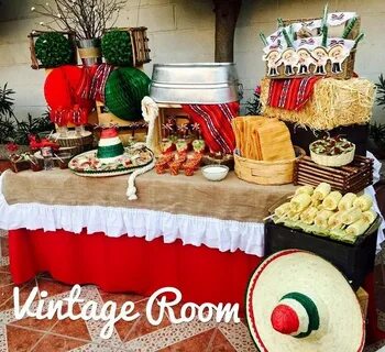 2018 Decoracion Mesa Fiesta Mexicana (con imágenes) Fiesta m