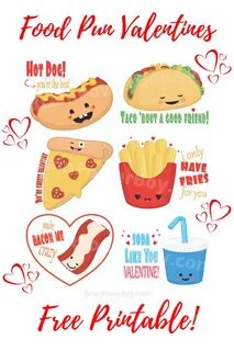 Free Printable Food Pun Valentines That Are SO Punny Food pu