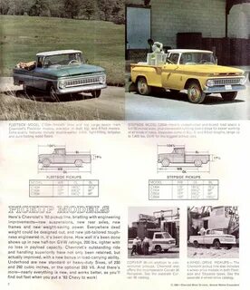 1960 Chevrolet Truck FL Brochure Stepside/Fleetside+++ archc