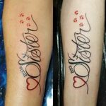 sister tattoos ideas Sister tattoo designs, Matching sister 