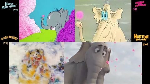 Horton Hears a Who (1970/1987/1992/2008) side-by-side compar