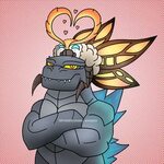 ArtStation - Happy Valentine's Day Godzilla & Mothra