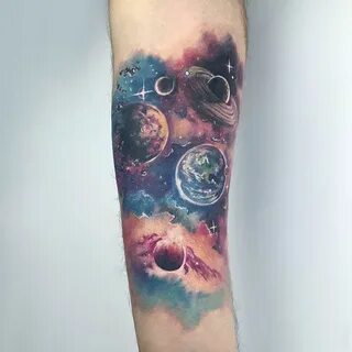120+ Cool Space Tattoo Ideas - Galaxy, Universe Tattoo Desig