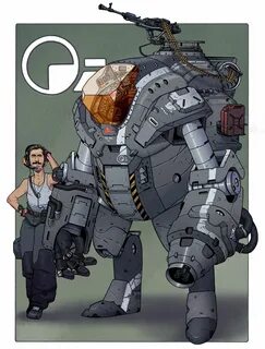 Mecha & Pilot, Cameron Sewell Character design, Robot concep