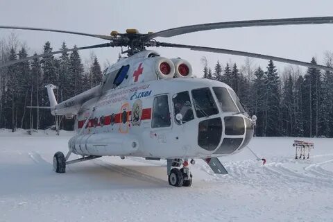 Впервые пермский вертолет санавиации выполнил ночную эвакуац