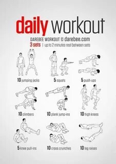 daily workout in 2020 Easy daily workouts, No equipment work