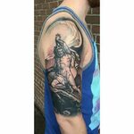 King Sisyphus half sleeve -By Michael Kelly out of Dreams Co