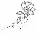 Flower tat Flower outline tattoo, Flower tattoo designs, Flo