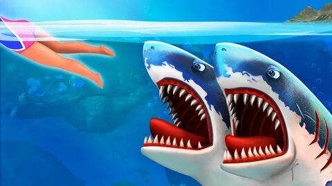 2 Headed Shark Multiplayer - Megalodon Shark Game - YouTube