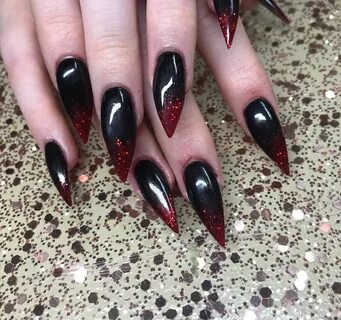 UPDATED 35 Stunning Red and Black Ombre Nails