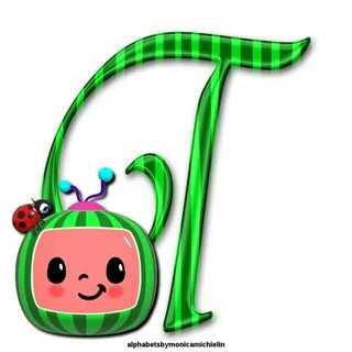 Monica Michielin Alphabets: COCOMELON WATERMELON TEXTURE ALP