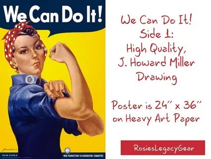 ROSIE the RIVETER We Can Do It Poster 24 x Etsy