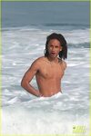 Jaden Smith Goes Shirtless, Wears His Underwear at the Beach