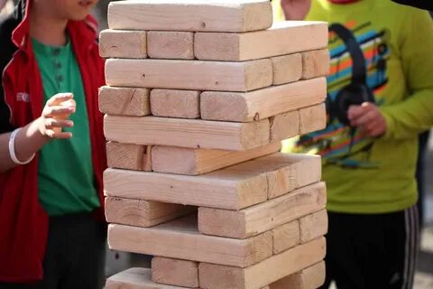 How To Make A Diy Giant Jenga Game Let The Games Begin