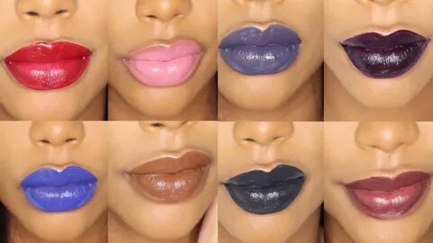 NYX LIQUID SUEDE LIPSTICK LOOKBOOK ChimereNicole - YouTube