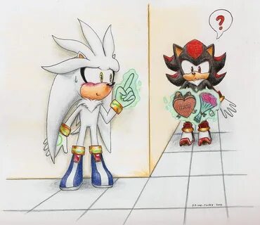 Shadilver Valentines Sonic and shadow, Silver the hedgehog, 