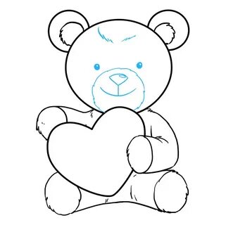 How to Draw a Teddy Bear with a Heart - Really Easy Drawing 