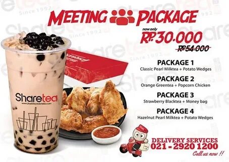 Sharetea Promo Meeting Package Hanya Rp. 30.000,- Katalog Ku